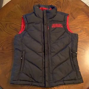 Women’s Sz Small Harley Davidson Zip Up Vest